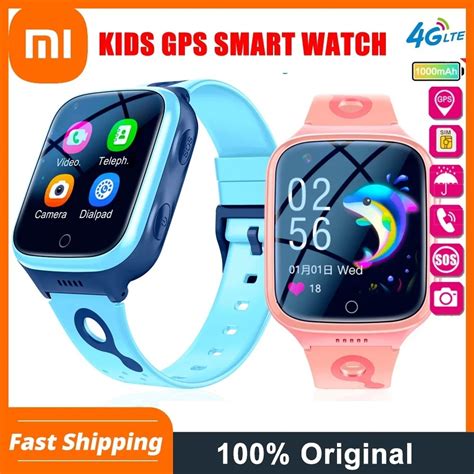 4G Kids Smart Watches, IP67 Waterproof LBS WiFi GPS Tracker 